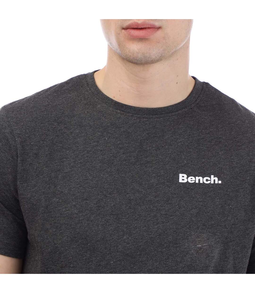 T-shirts Style Logo Somerset Homme Bleu Marine Blanc Gris Bench-3
