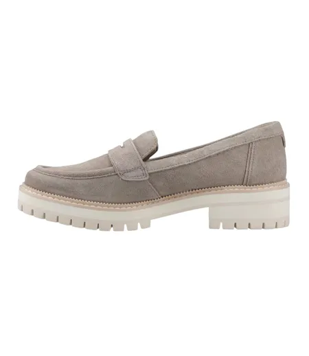 Womens/ladies Cara Leather Loafers Dune Toms