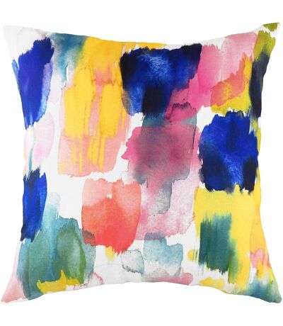 Aquarelle brush stroke cushion cover one size multicoloured Evans Lichfield