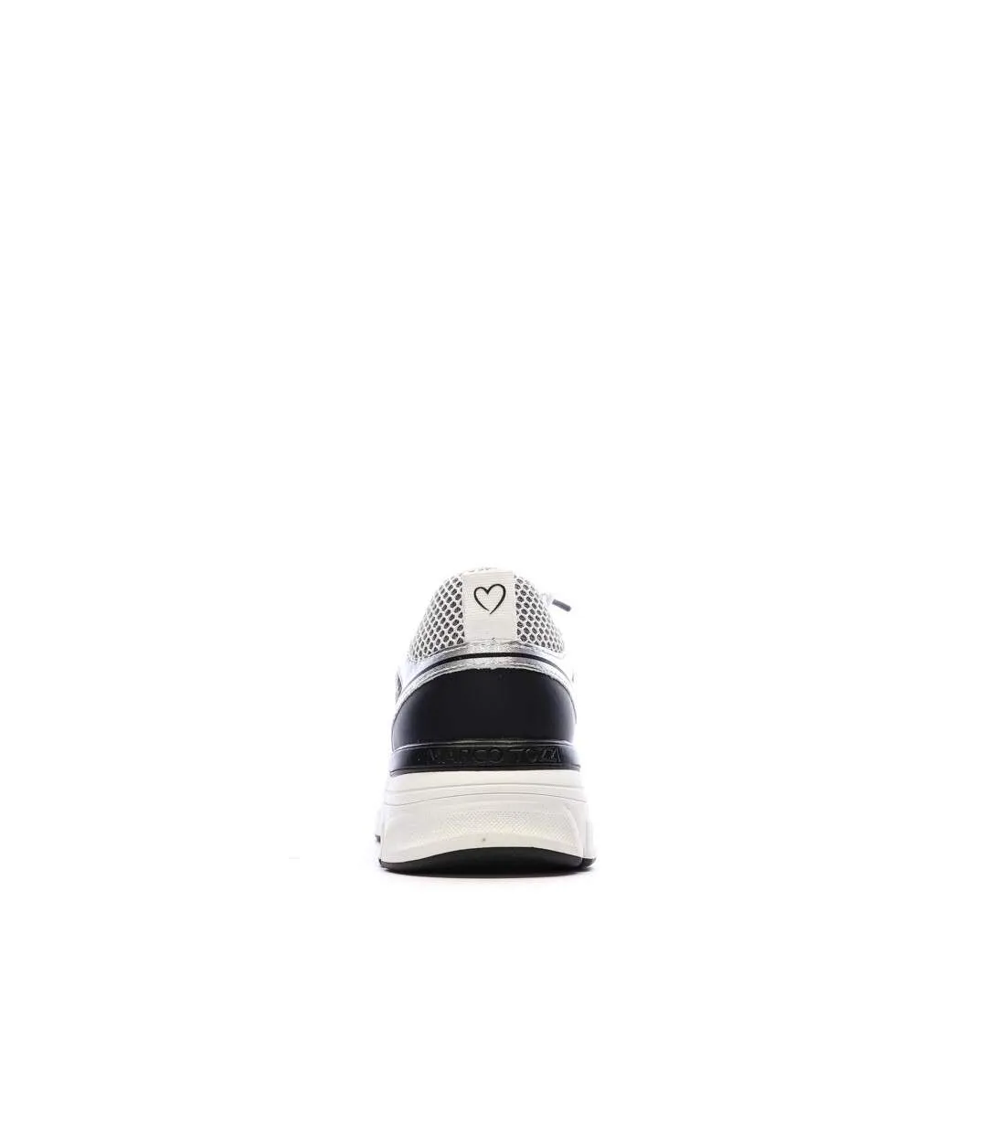 Baskets blanches/grises/noires femme marco tozzi comb-3
