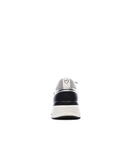 Baskets blanches/grises/noires femme marco tozzi comb
