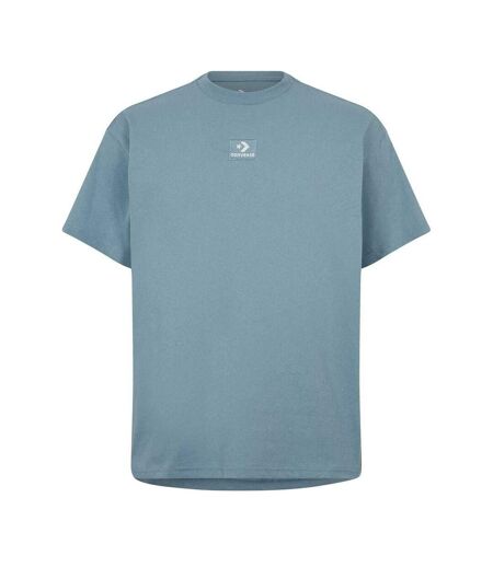 Mens Embroidered Logo Cotton Relaxed Fit T-shirt Blue Converse