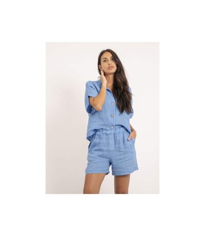 Chemise manches courtes lin OTTILIA - Dona X Lisa