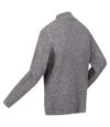 Regatta Mens Kaison Marl Knitted Half Zip Sweater (Dark Grey)