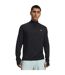 Mens Velociti Quarter Zip Fitted Long-sleeved Top Black Reflective Black Under Armour-1