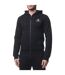 Mens Active Small Logo Full Zip Hoodie Black Aquascutum-1
