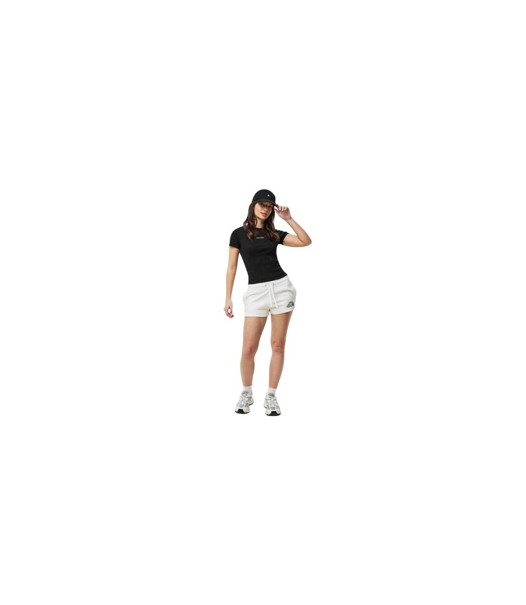 Womens/ladies Cotton T-shirt Black Jack Wills-1