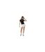 Womens/ladies Cotton T-shirt Black Jack Wills-1