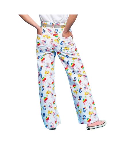 Jean Motif/style Imprimé Intégral Femme Blanc Blanc Cassé Care Bears