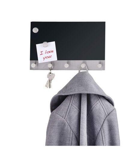 Porte-manteaux magnétique - 30 x 19 cm - Noir