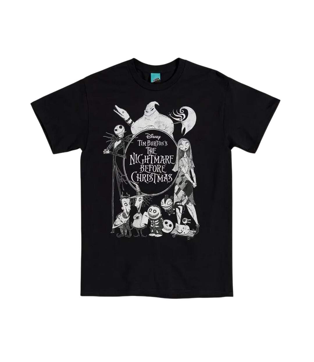 T-shirt Adulte Charbon The Nightmare Before Christmas-1