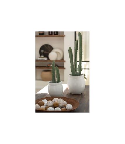 Plante Artificielle en Pot Cactus 81cm Vert