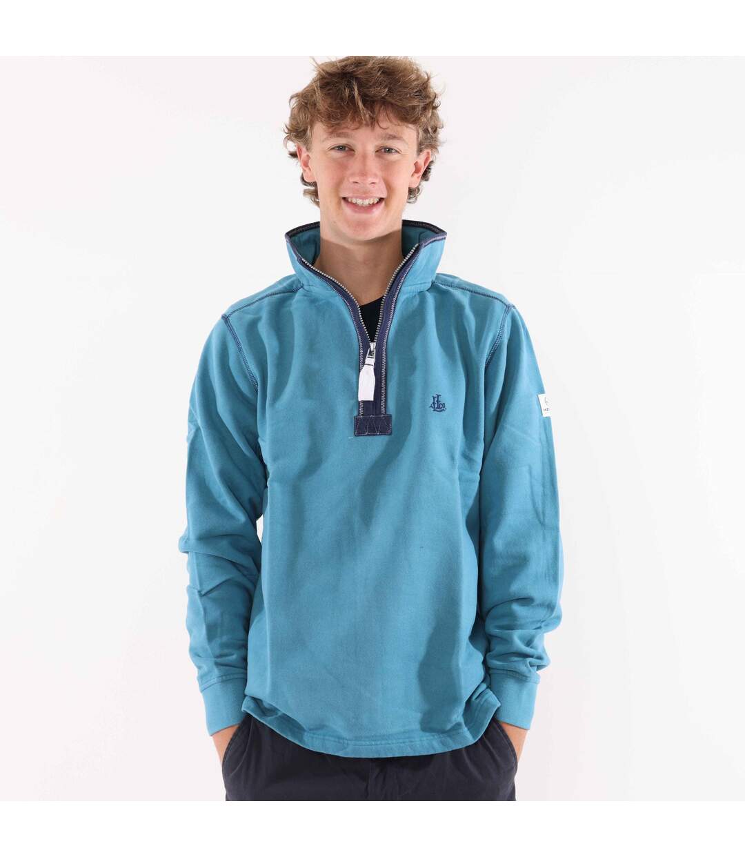 Sweat Homme Bleu Sarcelle Lazy Jacks-2