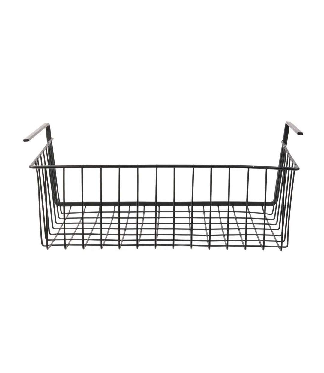 Panier suspendu en métal filaire noir Longueur 40cm-4