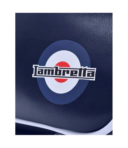Sac De Sport/voyage Motif/style Rétro Mod Taille Unique Bleu Marine Blanc Lambretta
