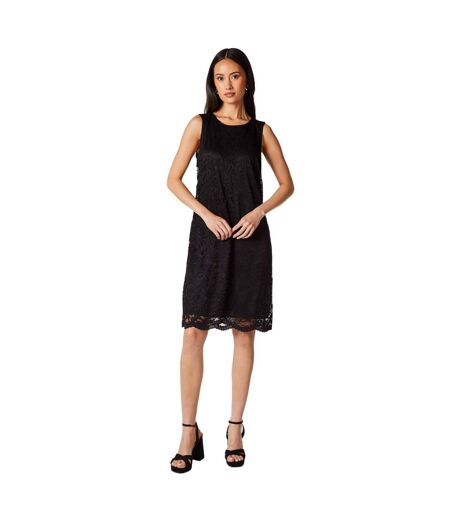 Womens/ladies lace sleeveless dress black Principles