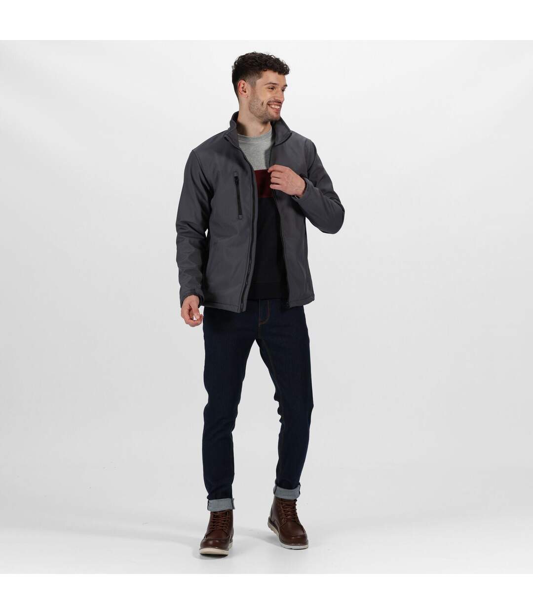 Veste Softshell Ablaze Homme Gris Foncé Regatta-1