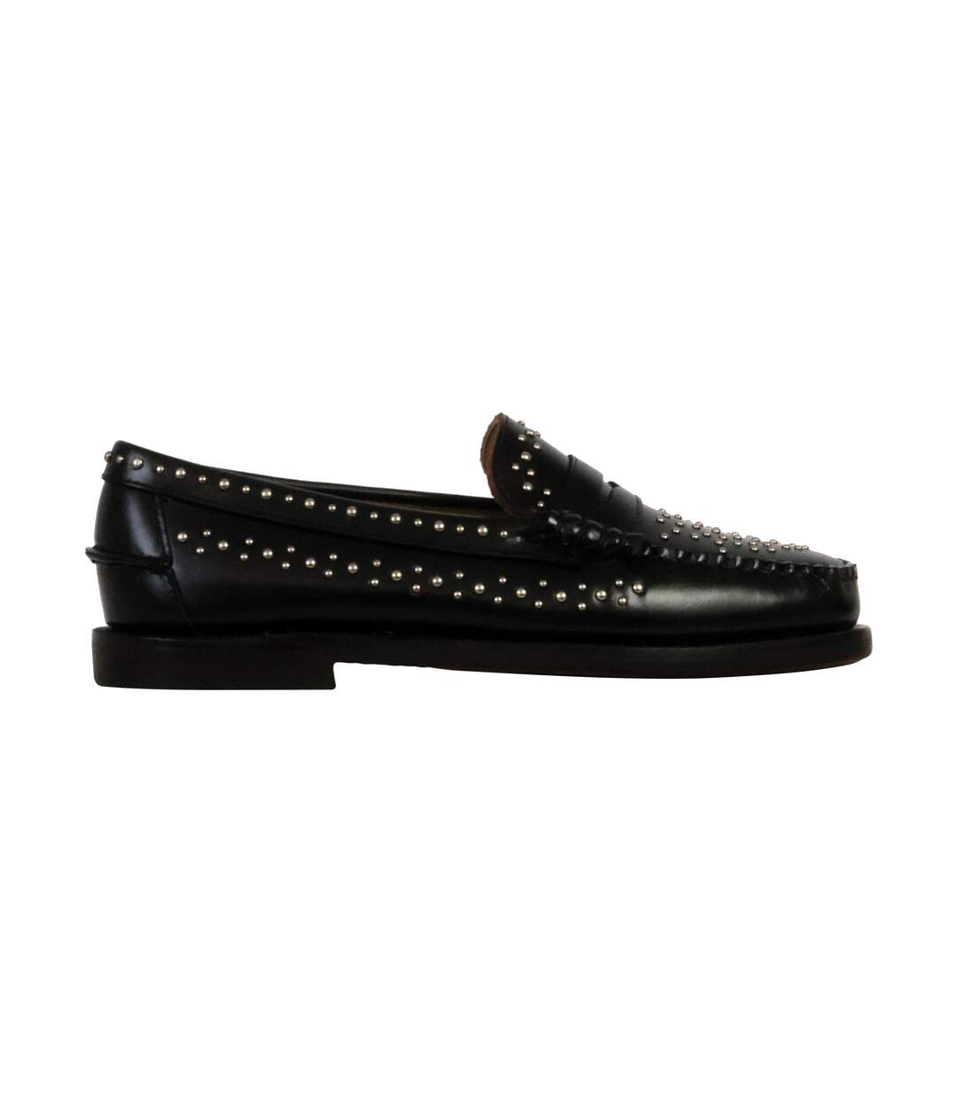 Derbie Cuir Sebago Docksides Dan Studs Woman-2
