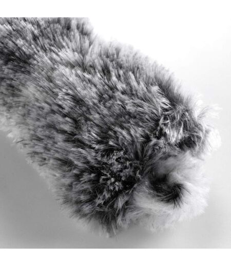 Boudin Bas de Porte Imitation Fourrure Antartic 80cm Gris