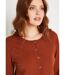 Gilet cardigan uni boutonné modal mélangé-4