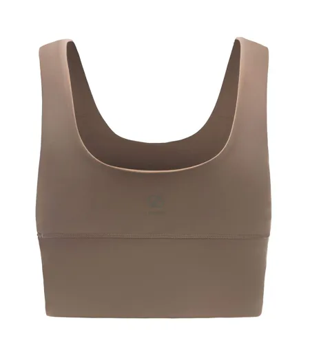 Brassière De Sport Cintrée Et Unie Refresh Femme Marron Clair Dare 2B
