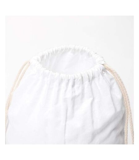 Bullet Oregon Cotton Premium Rucksack (Pack of 2) (White) (17.3 x 12.6 inches)