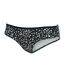 Womens/ladies Aceana Polka Dot Bikini Bottoms Black White Regatta-4