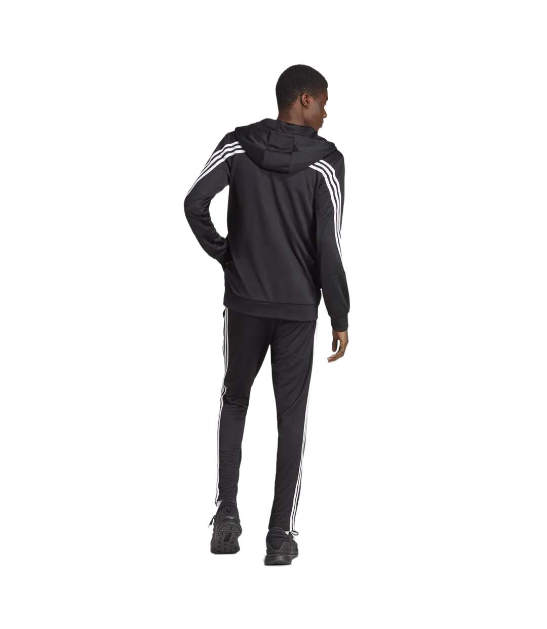 Ensemble de survêtement sportswear homme noir / blanc Adidas-3