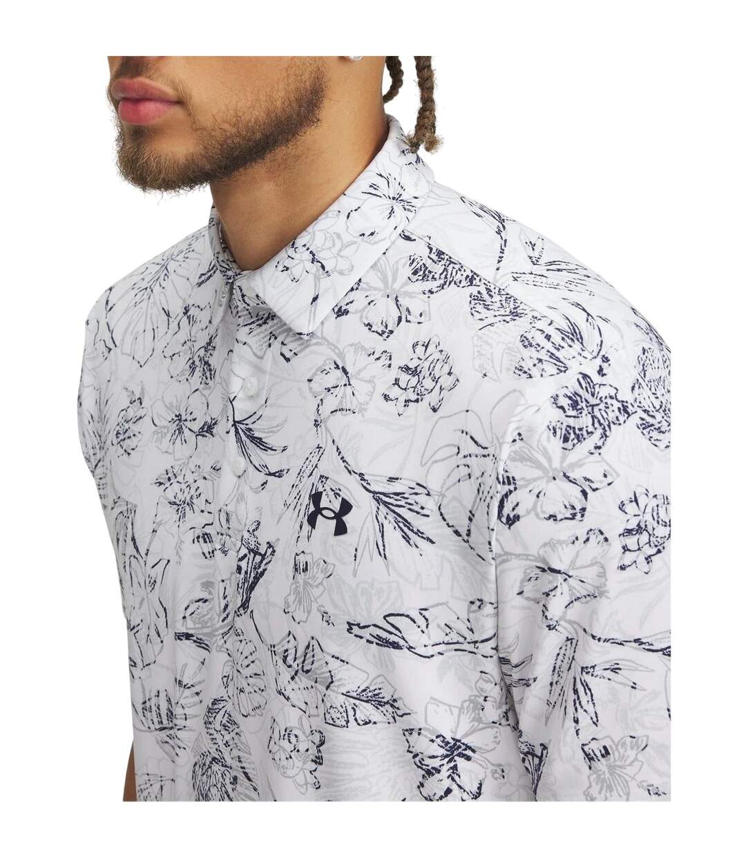 Polo Playoff Homme Blanc Under Armour-3