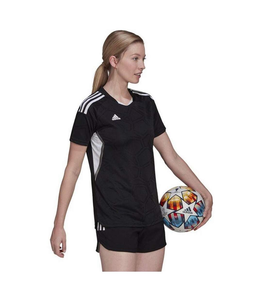 T-shirt Condivo Match Day Femme Noir Adidas-4