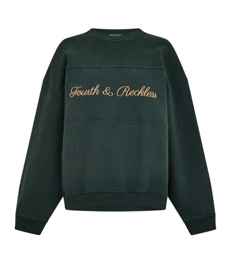 Sweat Motif/style Logo Brodé Windsor Femme Vert 4th & Reckless