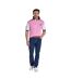 Polo No.3 Homme Rose Blanc Bleu Marine Raging Bull-1
