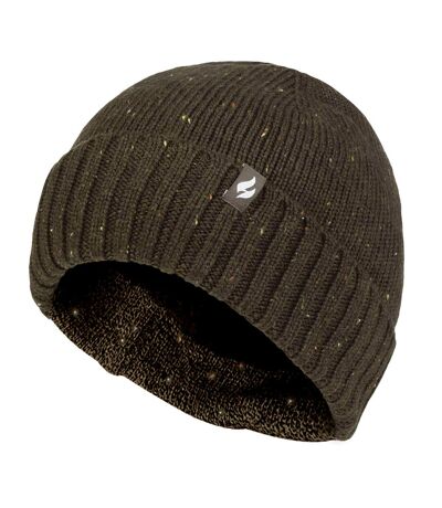 Warm Ribbed Cuff Beanie Hat for Men