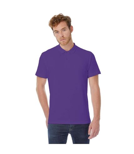 B&C ID.001 Unisex Adults Short Sleeve Polo Shirt (Purple) - UTBC1285