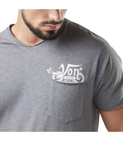 T-shirt homme col V avec print sous la poche Vond Vondutch