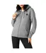 Womens/ladies Full Zip Hoodie Dark Charcoal Marl Signature-4