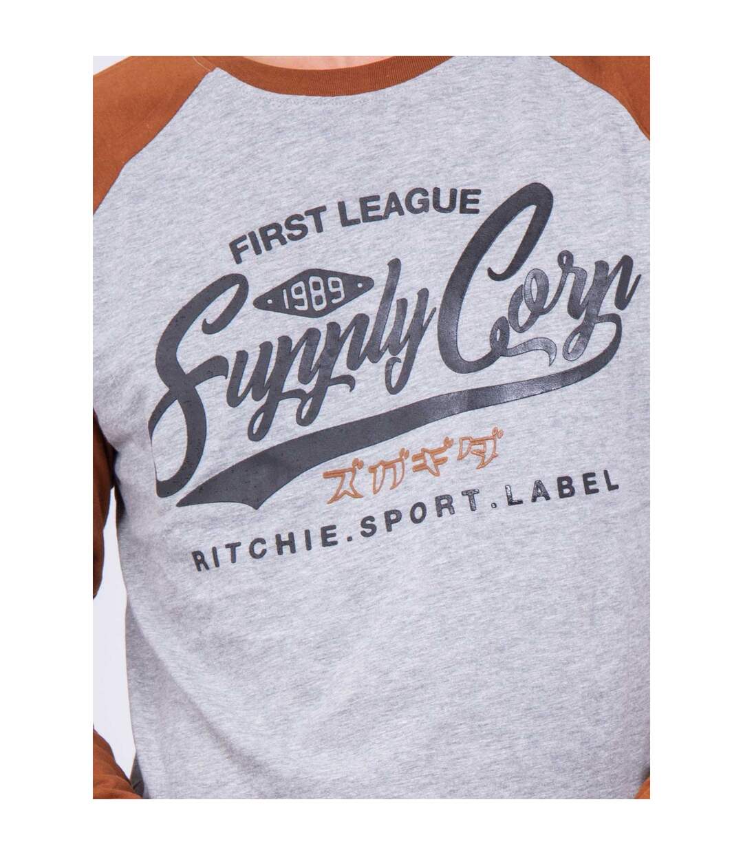 T-shirt manches longues col rond pur coton JANDAT-3