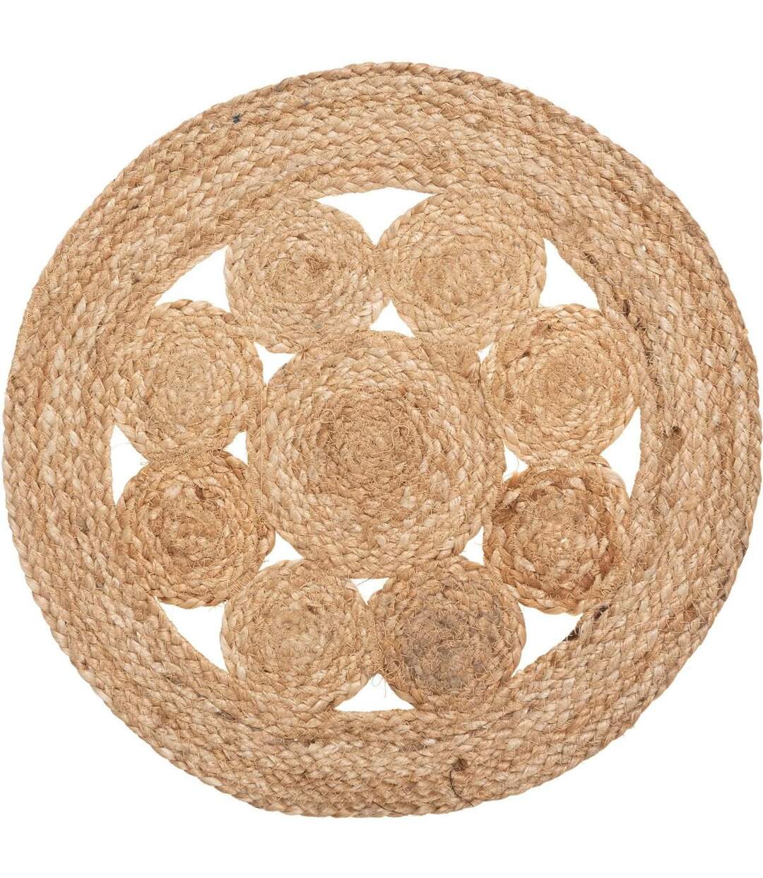 Set de Table en Jute Ajouré 38cm Naturel-1