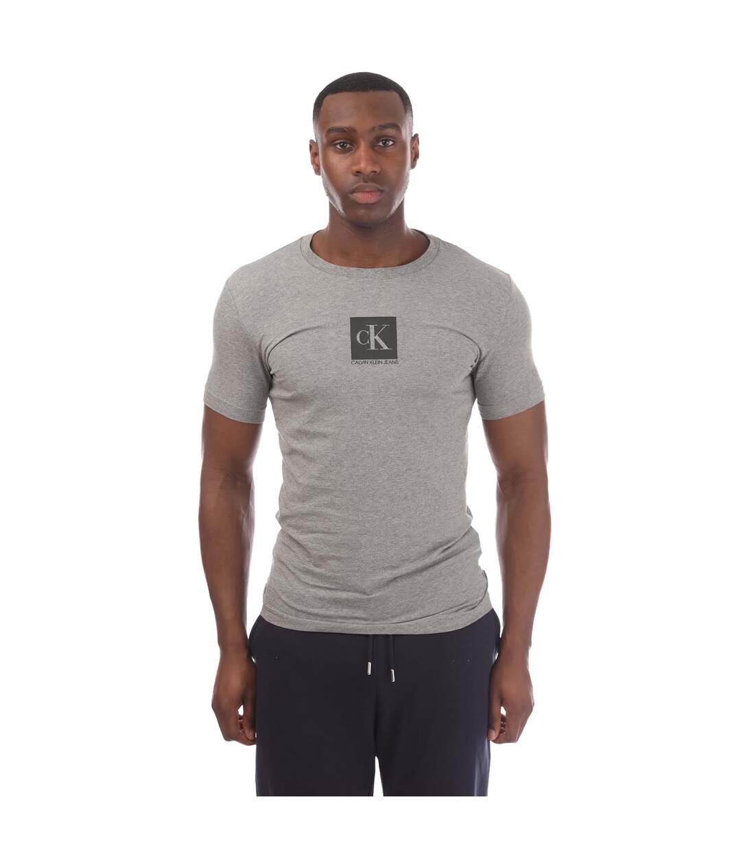 T-shirt Homme Gris Calvin Klein-1