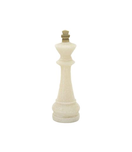Lot de 8 Pièces d'Échec Quarzy 16cm Blanc