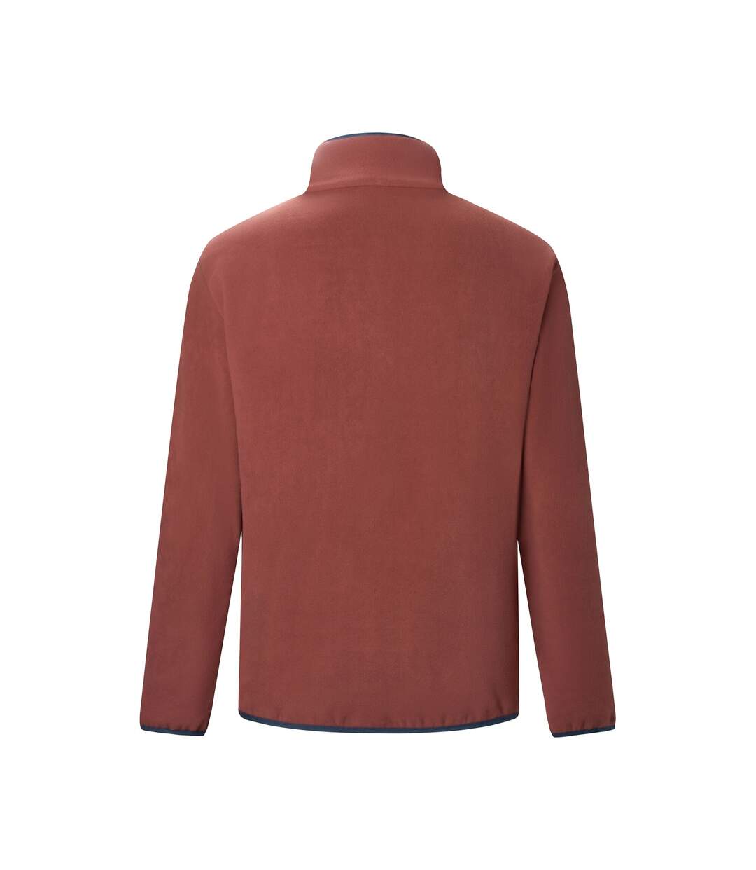 Haut Polaire À Col Montant Zippé Motif/style Panneau Contrasté Frankie Homme Marron Rouge Bleu Marine Regatta-3