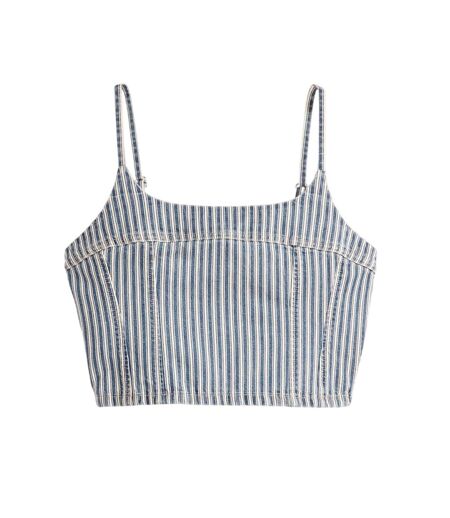 Débardeur Motif/style À Rayures Jadine Femme Bleu Clair Levis