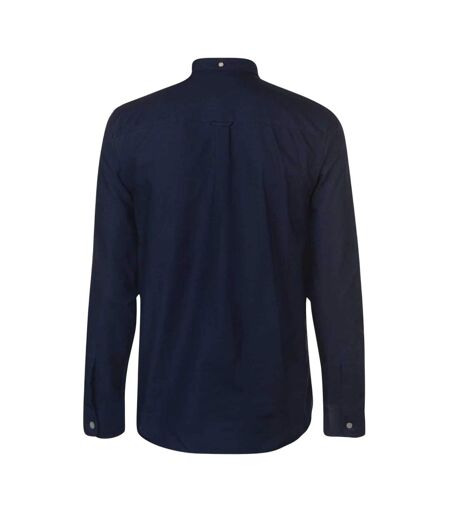 Mens Embroidered Logo Oxford Shirt Navy Lyle & Scott