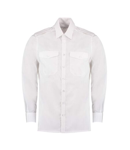 Chemise pilote homme blanc Kustom Kit