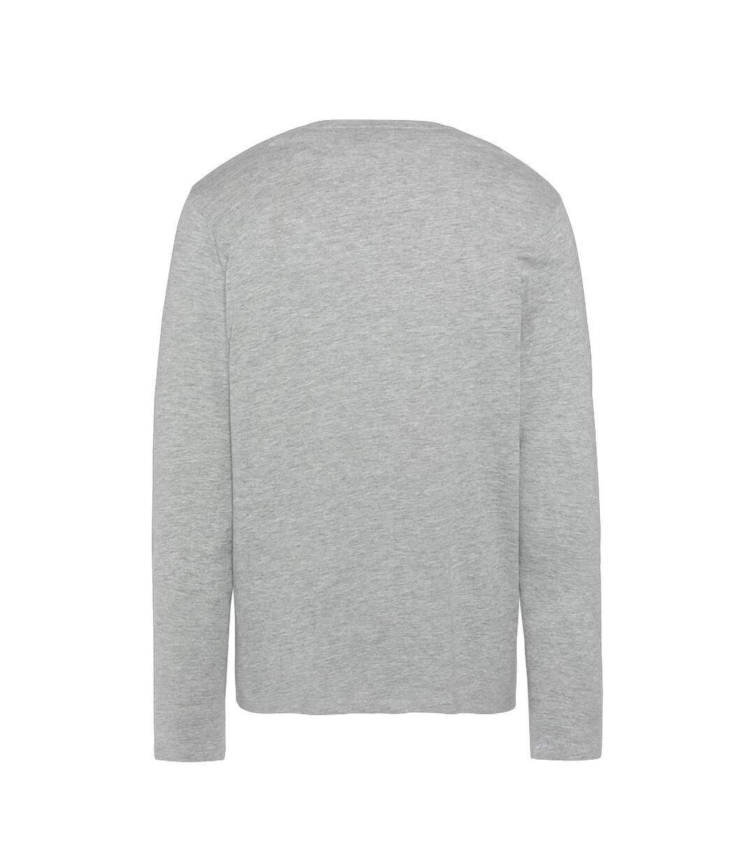 T-shirt gris homme schott brodedml-2