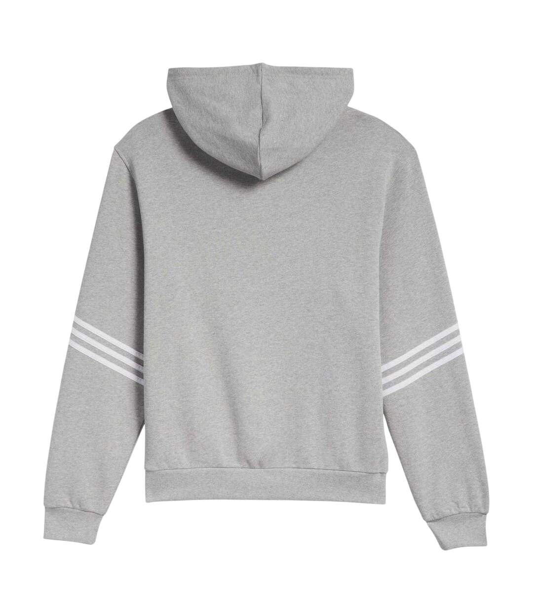 Mens Classics Cotton Hoodie Grey Adidas-3