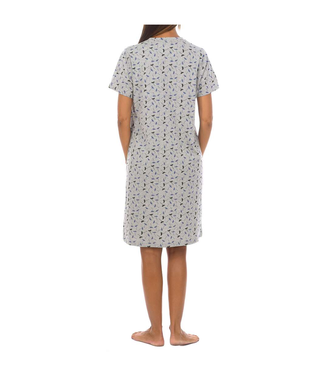 Women's Short-Sleeved Cotton Nightgown KL45000-3