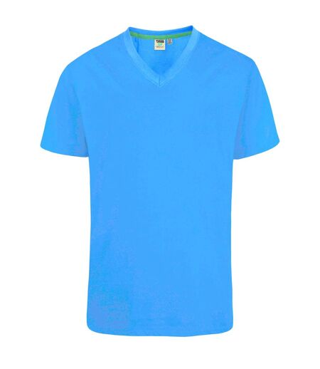 Duke Mens Signature-2 V-Neck T-Shirt (Blue) - UTDC167