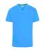 Duke Mens Signature-2 V-Neck T-Shirt (Blue) - UTDC167-1
