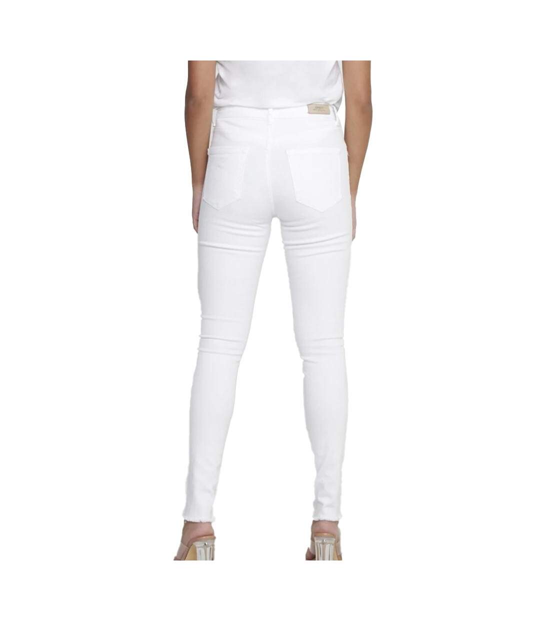 Jean Skinny Blanc Femme Only Emel - W25-L32-2